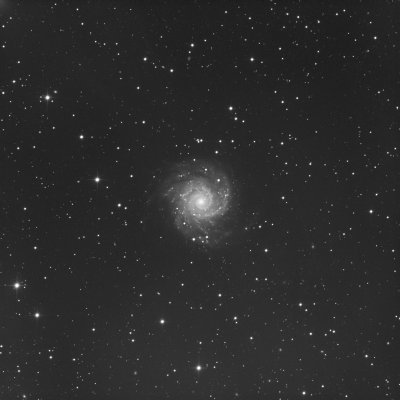 M74 Spiral Galaxy Luminance image