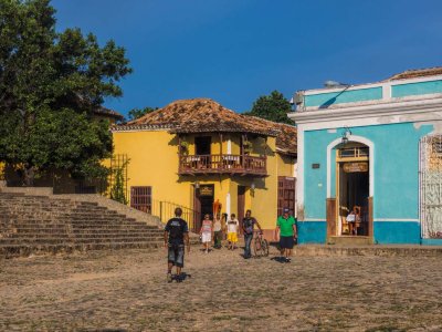 Trinidad Cobblestone Street