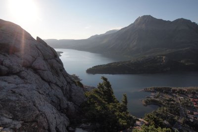 View of Middle Waterton Lake from Bear's Hump