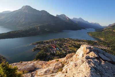 View of Upper Waterton Lake from Bears Hump