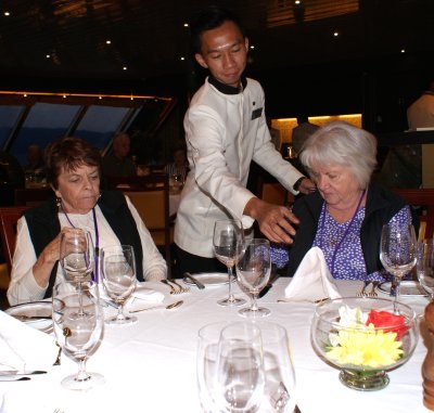 Patsy & Myrna at Dinner