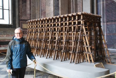 construction model of St Isaacs Cathedral, St P