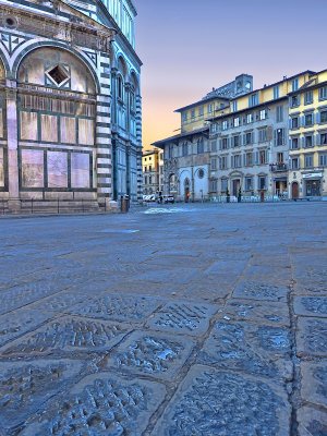 San Giovanni square was miraculously desert....