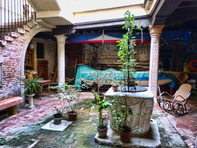 Our fanciful inner courtyard...