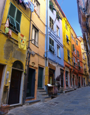 Exploring the inner  street of Portovenere...