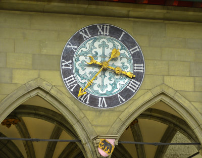 The clock of the Town Hall...