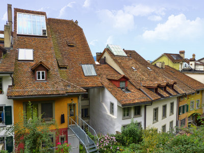 The charming roof tops of Thun...