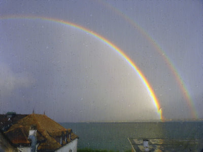 Too much rain to open the window....