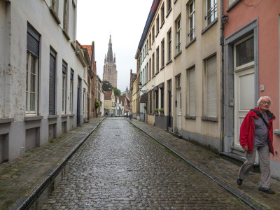 Street Scene with the Church of Our Lady 