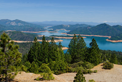 Looking east.  The Pit River arm drains from the east and Mt. Lassen.