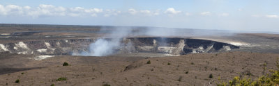 halema'uma'u crater in the caldera at the summit of klauea volcano