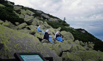 nuns in the mountains