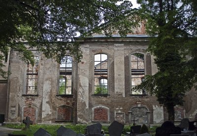 Miłkw - ruins of the evangelical church