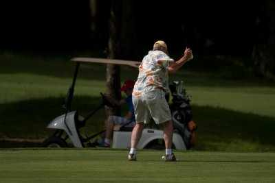 Golf was a welome diversion