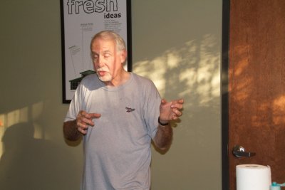 Our next speaker was even more animated