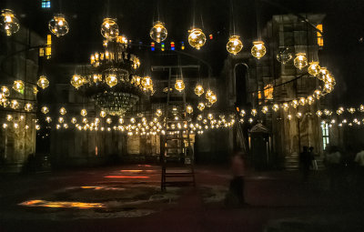 Inside the beautiful Alabaster Mosque