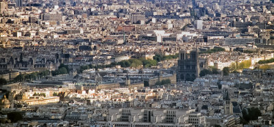 Cathedral de Notre Dame from Eiffel Tower (1995)