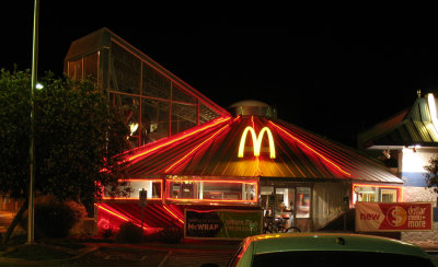 McDonald's Roswell Flying Saucer Design Restaurant