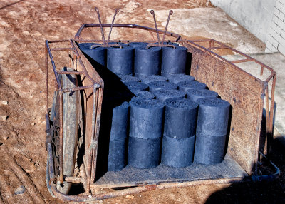 Charcoal briquettes (Yeontan) were used in Korea for cooking and home heating