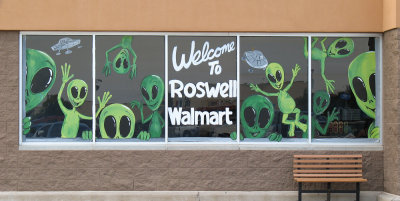 WalMart store window