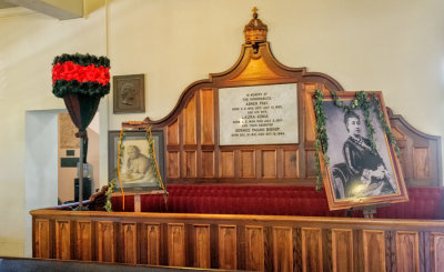 Royal Pew in rear of Church