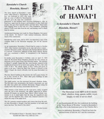 The ALI'I of HAWAI'I