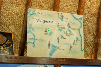 Geographic location of Fiji in Polynesia