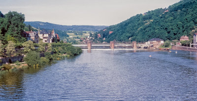 Nekar River from Old Heidelberg Bridge