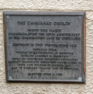 Cornerstone Plaque