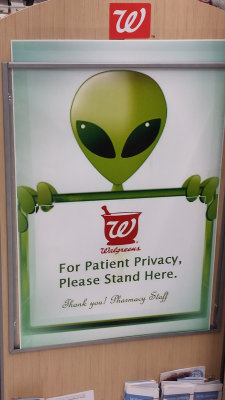 Even the pharmacy in Roswell has aliens