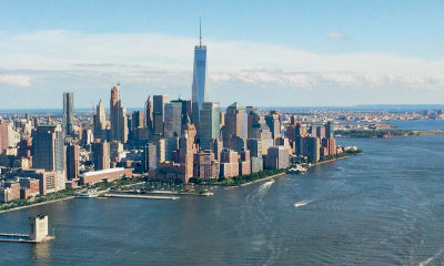 Lower Manhattan View from Hudson River (looking South)