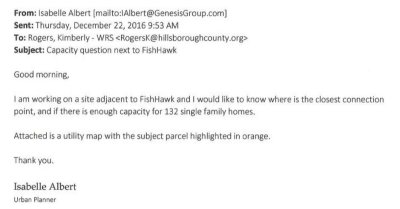Water Connection Email
