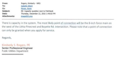 Water Connection Email 2