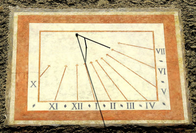 Vieille ville de Genve , lheure solaire