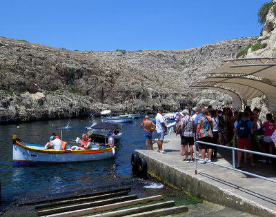 Promenade en bateau  la Grotte bleue, Malte