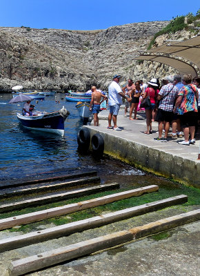 Promenade en bateau  la Grotte bleue, Malte