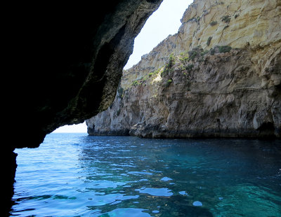 Promenade en bateau  la Grotte bleue, Malte