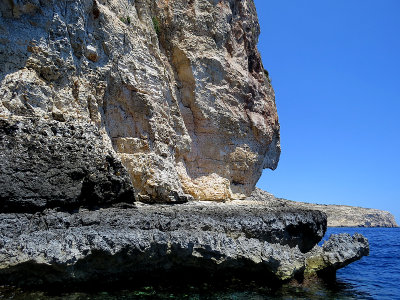 Promenade en bateau  la Grotte bleue, Malte
