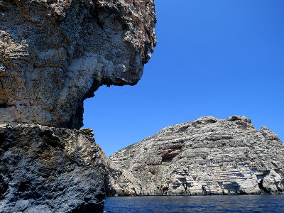 Promenade en bateau  la Grotte bleue, Malte