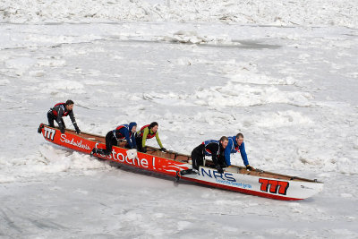 COURSE EN CANOT  GLACE DE LiSLE-AUX-COUDRES 2015