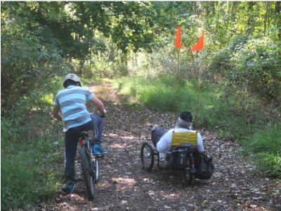 bike/triking around Dators Pond,Ramapo River