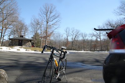 bike/triking , around Lake Kanawauke,Harriman State Park,NY