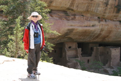 Mom at Mesa Verde National Park