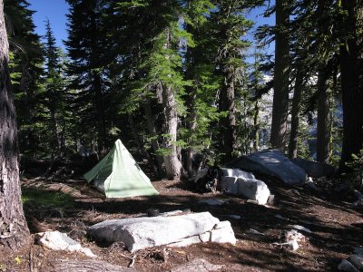 My camp at Kalmia lake