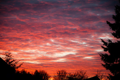 26th March 2014 <br> red sky