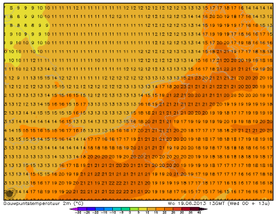 HiRLAM 201306190000 20130619 1300 dauwpunt
