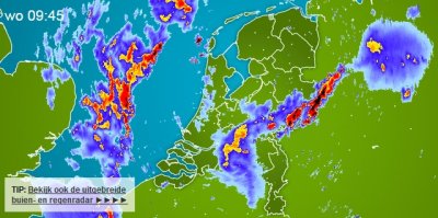 Regenradar 20130619 0945