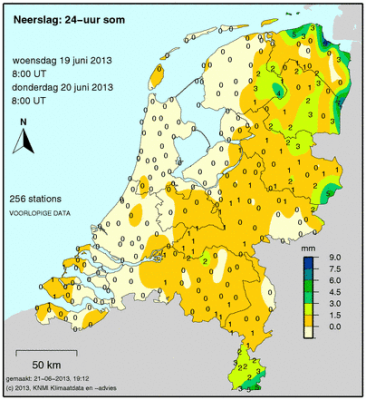 KNMI Precipitation 20130620