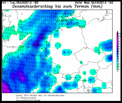 GFS Totaal Neerslag