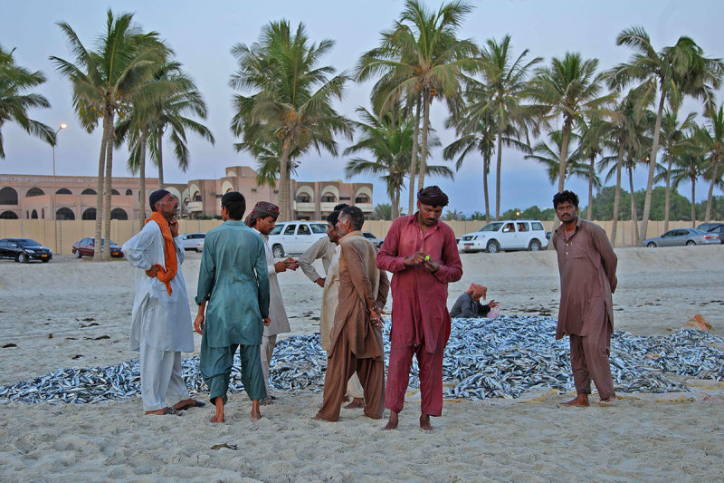 Gathering for sharing the food